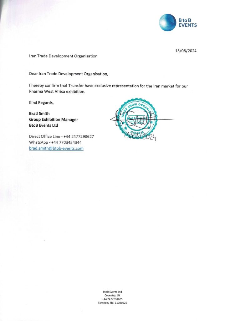 Trunsfer Exclusive Representation Letter Pharma page 0001